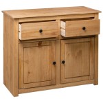vidaXL Servantă, 93x40x80 cm, lemn masiv pin, gama Panama