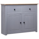 vidaXL Servantă, gri, 93 x 40 x 80 cm, lemn masiv pin, gama Panama vidaXL Servantă, gri, 93 x 40 x 80 cm, lemn masiv pin, gama Panama