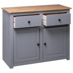 vidaXL Servantă, gri, 93 x 40 x 80 cm, lemn masiv pin, gama Panama vidaXL Servantă, gri, 93 x 40 x 80 cm, lemn masiv pin, gama Panama