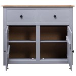 vidaXL Servantă, gri, 93 x 40 x 80 cm, lemn masiv pin, gama Panama vidaXL Servantă, gri, 93 x 40 x 80 cm, lemn masiv pin, gama Panama