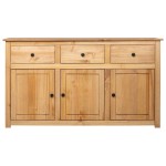 vidaXL Servantă, 135x40x80 cm, lemn masiv pin, gama Panama vidaXL Servantă, 135x40x80 cm, lemn masiv pin, gama Panama