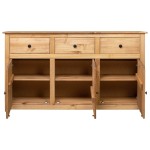 vidaXL Servantă, 135x40x80 cm, lemn masiv pin, gama Panama vidaXL Servantă, 135x40x80 cm, lemn masiv pin, gama Panama