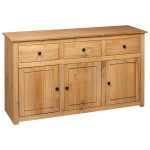 vidaXL Servantă, 135x40x80 cm, lemn masiv pin, gama Panama vidaXL Servantă, 135x40x80 cm, lemn masiv pin, gama Panama