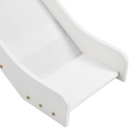 vidaXL Cadru pat etajat copii cu tobogan & scară 97x208cm lemn de pin vidaXL Cadru pat etajat copii cu tobogan & scară 97x208cm lemn de pin