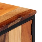 vidaXL Comodă TV, 120 x 30 x 40 cm, lemn masiv reciclat și oțel