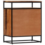 vidaXL Dulap lateral, 60 x 35 x 76 cm, lemn masiv reciclat și oțel vidaXL Dulap lateral, 60 x 35 x 76 cm, lemn masiv reciclat și oțel