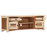 vidaXL Comodă TV, 120 x 30 x 40 cm, lemn masiv reciclat