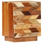 vidaXL Noptieră, 40 x 30 x 50 cm, lemn masiv reciclat vidaXL Noptieră, 40 x 30 x 50 cm, lemn masiv reciclat