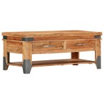 vidaXL Măsuță de cafea, 110x52x45 cm, lemn masiv de acacia vidaXL Măsuță de cafea, 110x52x45 cm, lemn masiv de acacia