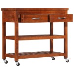 vidaXL Cărucior de bucătărie, 100x48x89 cm, lemn masiv de acacia vidaXL Cărucior de bucătărie, 100x48x89 cm, lemn masiv de acacia