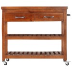 vidaXL Cărucior de bucătărie, 100x48x89 cm, lemn masiv de acacia vidaXL Cărucior de bucătărie, 100x48x89 cm, lemn masiv de acacia