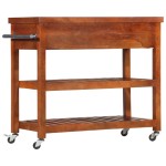 vidaXL Cărucior de bucătărie, 100x48x89 cm, lemn masiv de acacia vidaXL Cărucior de bucătărie, 100x48x89 cm, lemn masiv de acacia