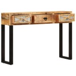 vidaXL Masă consolă, 110 x 30 x 76 cm, lemn masiv de mango vidaXL Masă consolă, 110 x 30 x 76 cm, lemn masiv de mango