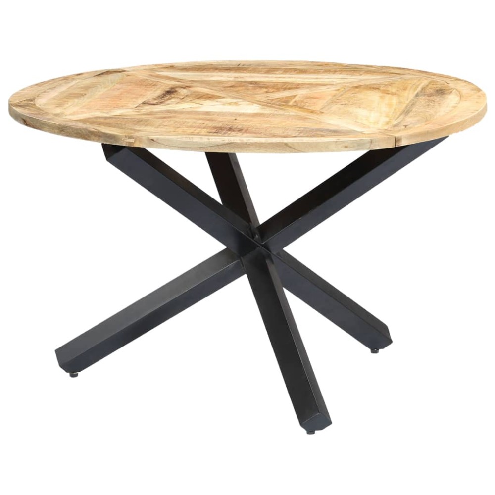 vidaXL Masă de bucătărie, 120 x 76 cm, lemn masiv de mango, rotund