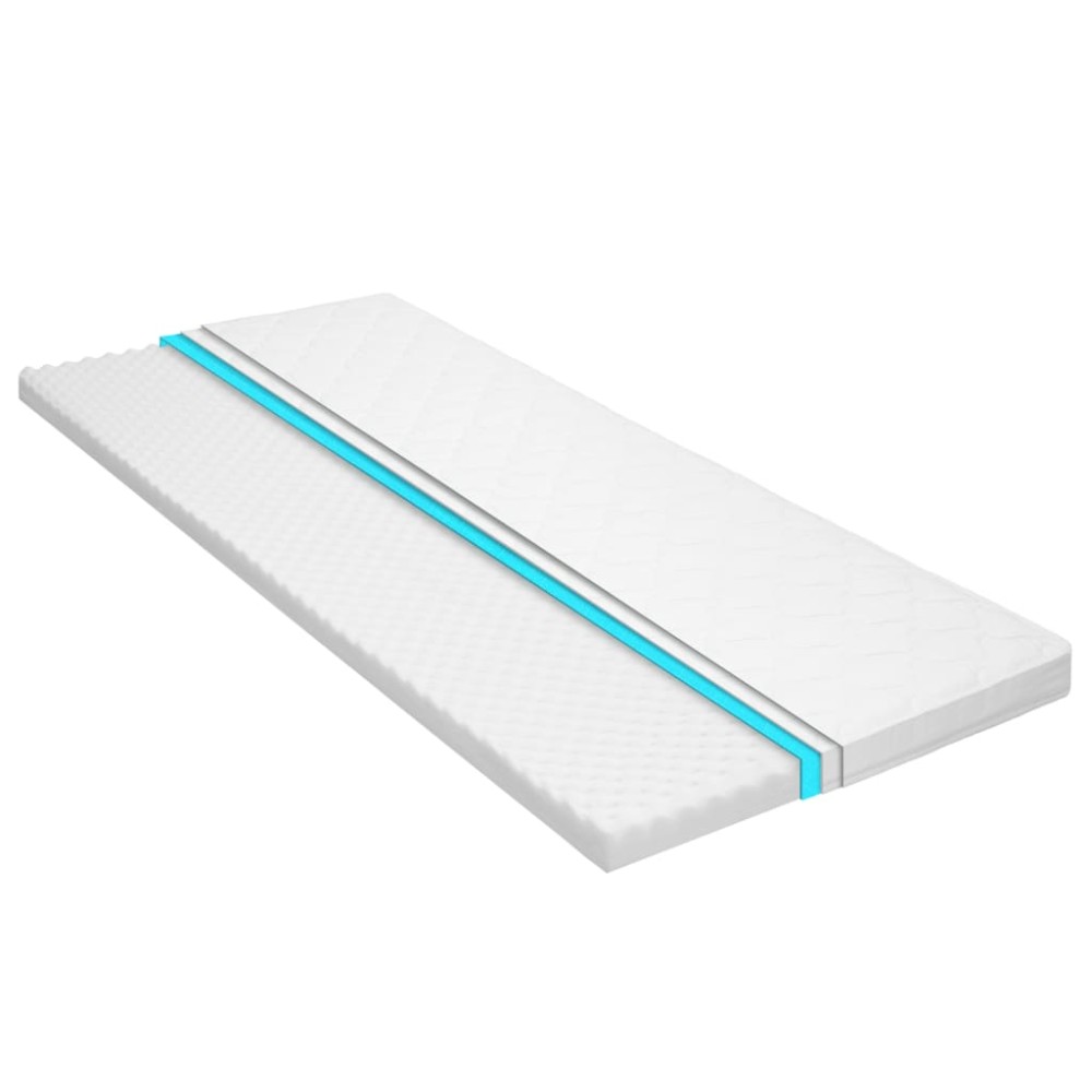 vidaXL Topper de saltea, profil tip ou cu spumă rece, 6 cm, 120x200 cm