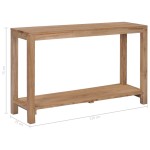 vidaXL Masă consolă, 120 x 35 x 75 cm, lemn masiv de tec vidaXL Masă consolă, 120 x 35 x 75 cm, lemn masiv de tec