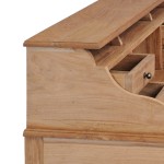 vidaXL Birou, 90x50x100 cm, lemn masiv de tec