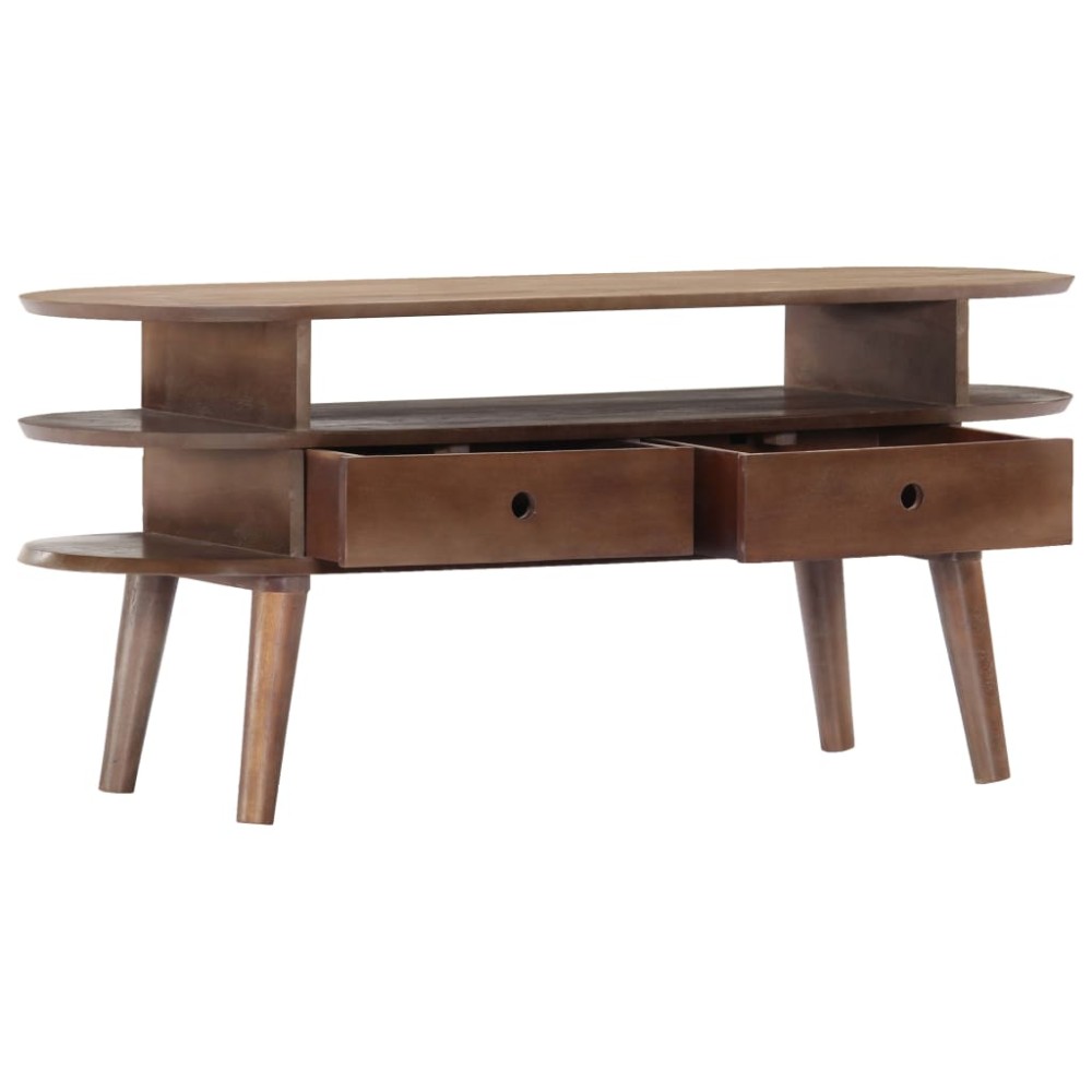 vidaXL Comodă TV, 110x35x50 cm, lemn masiv de acacia
