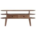 vidaXL Comodă TV, 110x35x50 cm, lemn masiv de acacia vidaXL Comodă TV, 110x35x50 cm, lemn masiv de acacia