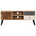 vidaXL Comodă TV, 115x30x47 cm, lemn masiv de mango vidaXL Comodă TV, 115x30x47 cm, lemn masiv de mango