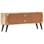 vidaXL Comodă TV, 115x30x47 cm, lemn masiv de mango vidaXL Comodă TV, 115x30x47 cm, lemn masiv de mango