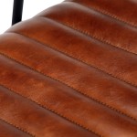 vidaXL Scaun balansoar, maro, piele naturală vidaXL Scaun balansoar, maro, piele naturală