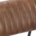 vidaXL Scaun balansoar, maro deschis, piele naturală vidaXL Scaun balansoar, maro deschis, piele naturală