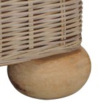 vidaXL Canapea cu 2 locuri cu perne, culoare naturală, ratan vidaXL Canapea cu 2 locuri cu perne, culoare naturală, ratan