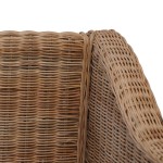 vidaXL Canapea cu 2 locuri cu perne, culoare naturală, ratan vidaXL Canapea cu 2 locuri cu perne, culoare naturală, ratan