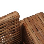 vidaXL Fotoliu cu perne, culoare naturală, ratan vidaXL Fotoliu cu perne, culoare naturală, ratan