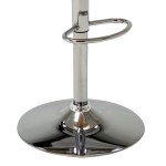 vidaXL Scaun de bar, crem, lemn curbat și piele ecologică