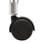 vidaXL Scaun de birou, crem, lemn curbat și piele ecologică