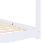 vidaXL Cadru pat de copii, alb, 80x160 cm, lemn masiv de pin vidaXL Cadru pat de copii, alb, 80x160 cm, lemn masiv de pin