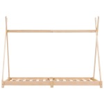 vidaXL Cadru de pat de copii, 70 x 140 cm, lemn masiv de pin vidaXL Cadru de pat de copii, 70 x 140 cm, lemn masiv de pin