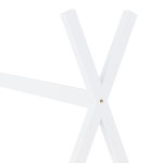 vidaXL Cadru pat de copii, alb, 70 x 140 cm, lemn masiv de pin vidaXL Cadru pat de copii, alb, 70 x 140 cm, lemn masiv de pin