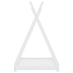 vidaXL Cadru pat de copii, alb, 90 x 200 cm, lemn masiv de pin vidaXL Cadru pat de copii, alb, 90 x 200 cm, lemn masiv de pin