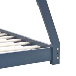 vidaXL Cadru pat de copii, gri, 70 x 140 cm, lemn masiv de pin vidaXL Cadru pat de copii, gri, 70 x 140 cm, lemn masiv de pin