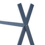 vidaXL Cadru de pat de copii, gri, 80 x 160 cm, lemn masiv de pin vidaXL Cadru de pat de copii, gri, 80 x 160 cm, lemn masiv de pin