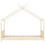vidaXL Cadru de pat pentru copii, 70 x 140 cm, lemn masiv de pin vidaXL Cadru de pat pentru copii, 70 x 140 cm, lemn masiv de pin