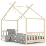 vidaXL Cadru de pat pentru copii, 80 x 160 cm, lemn masiv de pin vidaXL Cadru de pat pentru copii, 80 x 160 cm, lemn masiv de pin