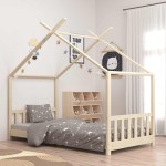 vidaXL Cadru de pat pentru copii, 80 x 160 cm, lemn masiv de pin vidaXL Cadru de pat pentru copii, 80 x 160 cm, lemn masiv de pin