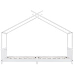 vidaXL Cadru pat de copii, alb, 90 x 200 cm, lemn masiv de pin vidaXL Cadru pat de copii, alb, 90 x 200 cm, lemn masiv de pin