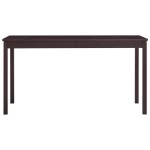 vidaXL Set mobilier de bucătărie, 7 piese, maro închis, lemn de pin
