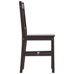 vidaXL Set mobilier de bucătărie, 7 piese, maro închis, lemn de pin