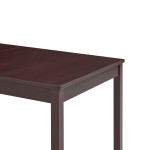 vidaXL Masă de bucătărie, maro închis, 140 x 70 x 73 cm, lemn de pin