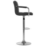vidaXL Scaun de bar, gri închis, material textil vidaXL Scaun de bar, gri închis, material textil