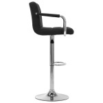 vidaXL Scaun de bar, negru, material textil vidaXL Scaun de bar, negru, material textil