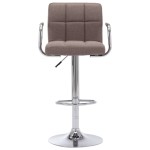 283418 vidaXL Bar Stool Taupe Fabric 283418 vidaXL Bar Stool Taupe Fabric