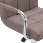 283418 vidaXL Bar Stool Taupe Fabric 283418 vidaXL Bar Stool Taupe Fabric