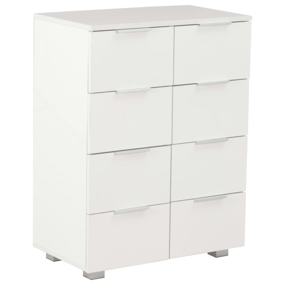 vidaXL Dulap, alb extralucios, 60x35x80 cm, lemn prelucrat